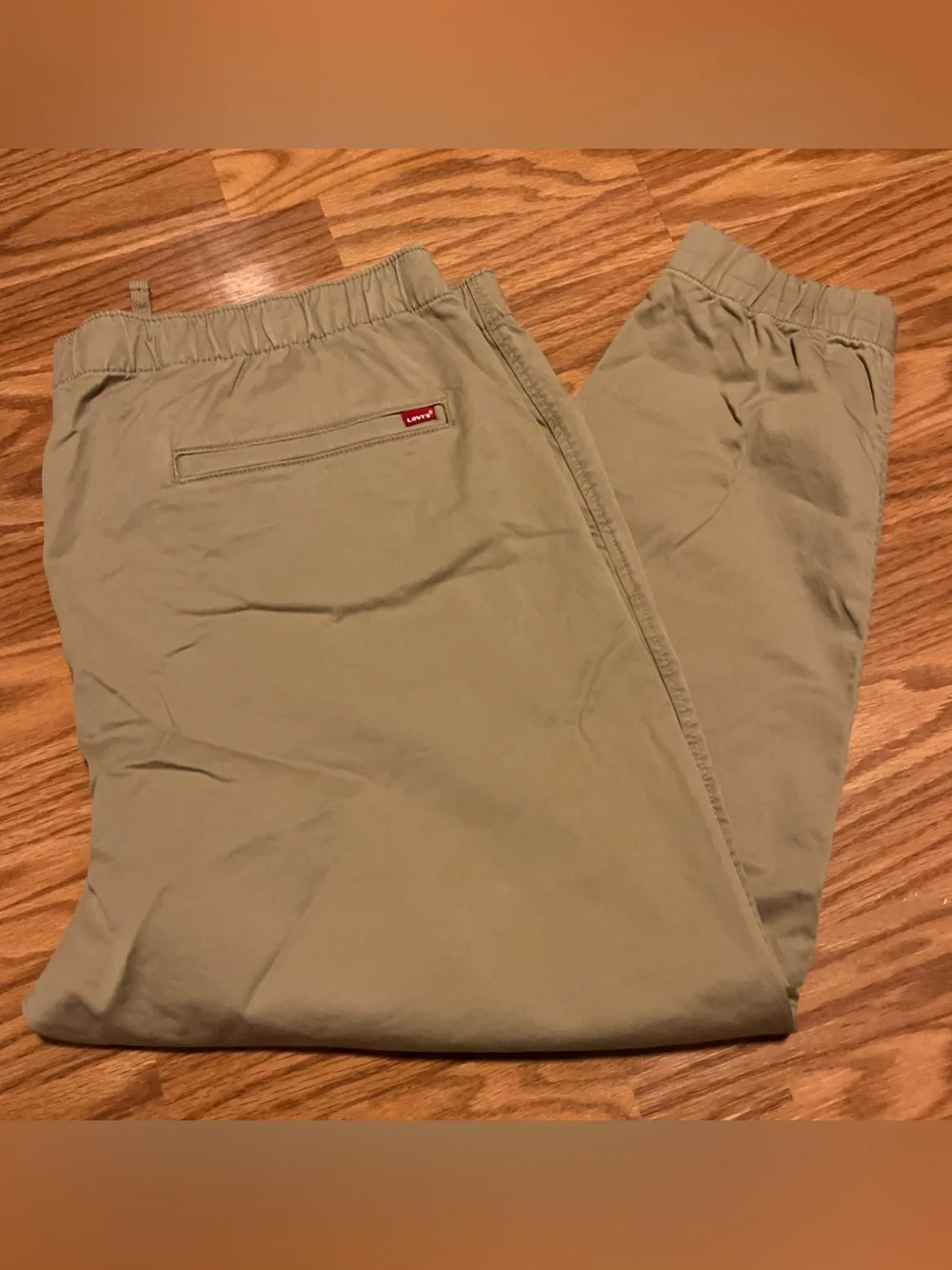 LEVI'S XX Chino Men's Big & Tall Beige Stretch Tapered Joggers-Size 3XL